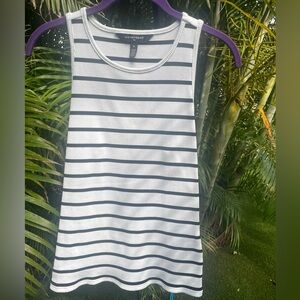 White House Black Market Forme Ribbed Stretch Sleeveless Tank Top